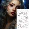 2PCS Spider Pattern Halloween Stickers Self Adhesive Facial Crystal Stickers  Stage Makeup