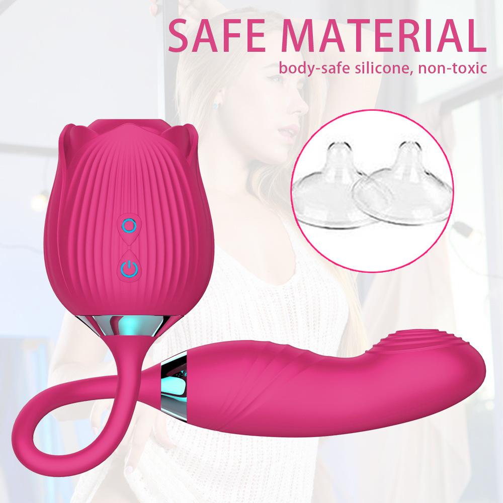 Clitoris Sucker Vibrator for Women Nipples Clit Stimulator Finger Wiggle G-Spot Masturbator Female Sex Toy