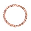 Vinterly Cuban Chain Pure Copper Bracelets for Men Women Adjustable Lobster Clasp Punk Anti-scratch 7-10.5 Inch Jewelry Charm