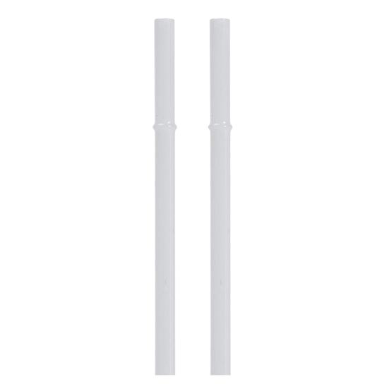 2Pcs Glass Straws Set Reusable Heat-Resistant Drinking Straws Eco-Friendly Alternative to Plastic Straws for Hot Cold Drinks
