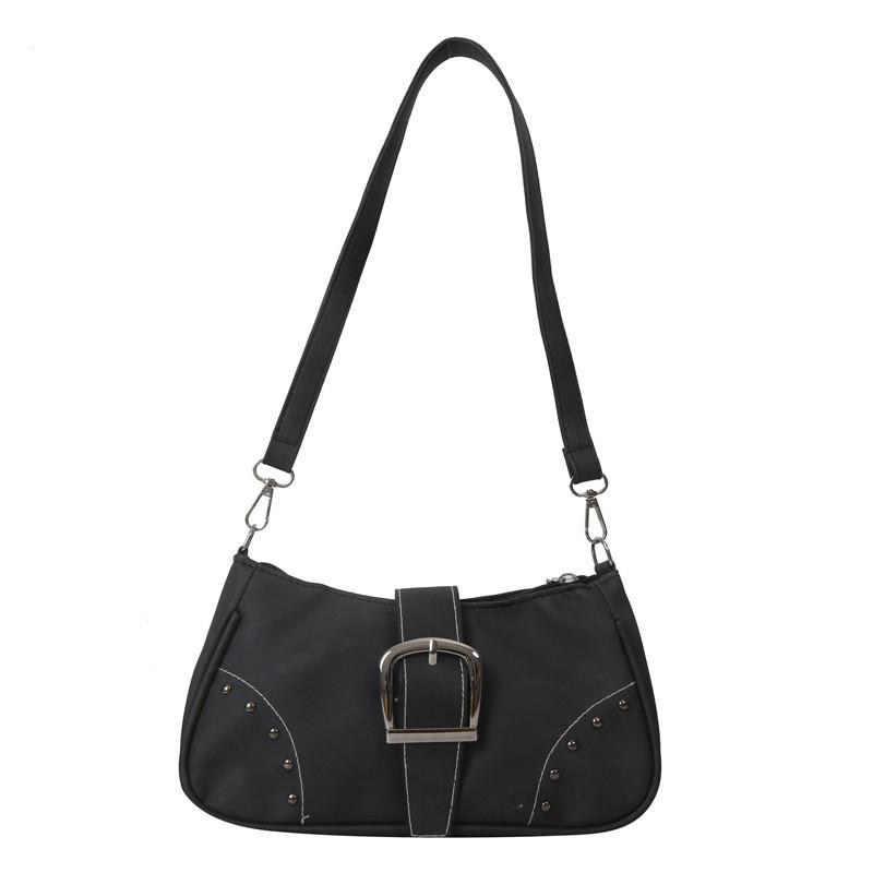 Wholesale New Fashion Rivet Stitching Shoulder Bag Women 2023 Street Trendy Pu Small Armpit Bag