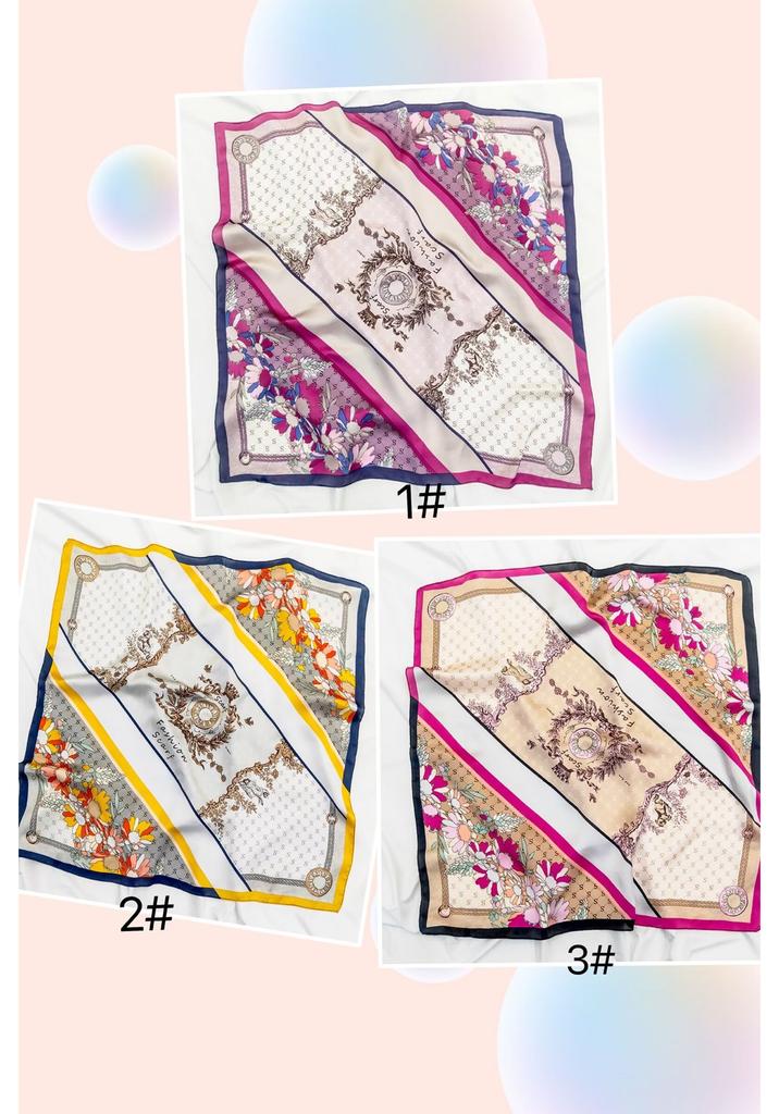 European and American silk scarves retro-printed paisley pattern 71 square scarf bag head versatile scarf