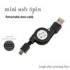 Mini5P Stretch Type-C Retractable Charging Cable for Phone