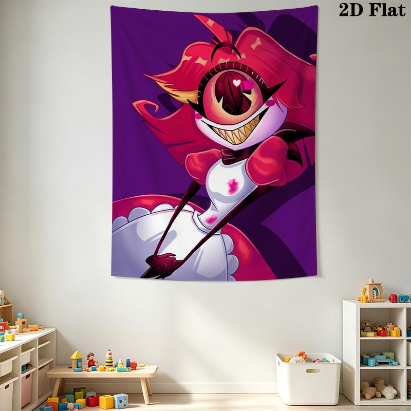 Hazbin Hotel Pattern Home Decor Tapestry, Wall Hanging, Decorative RV Wall Cloth.MGT0918371