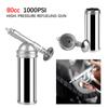 Auto Accessories Mini Grease Gun Oiler Hand Tool Alloy 80cc Capacity 1000PSI Output Pressure Oiler Machine Handheld