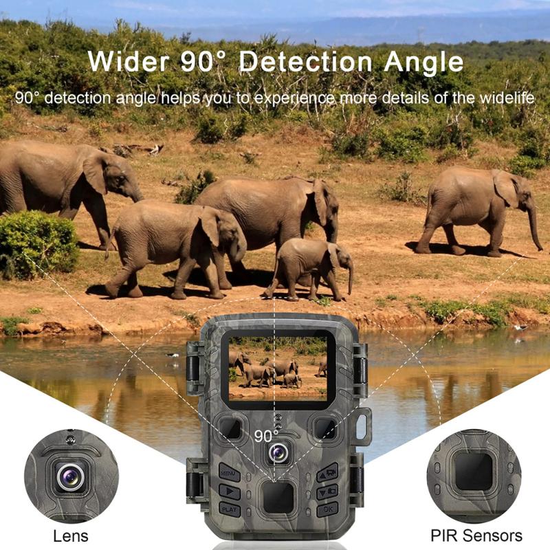 Suntek Mini 301 Tracking-Kamera-Steckkarte, 24 MP/1296p, praktische Wildkamera, Infrarot-Nacht