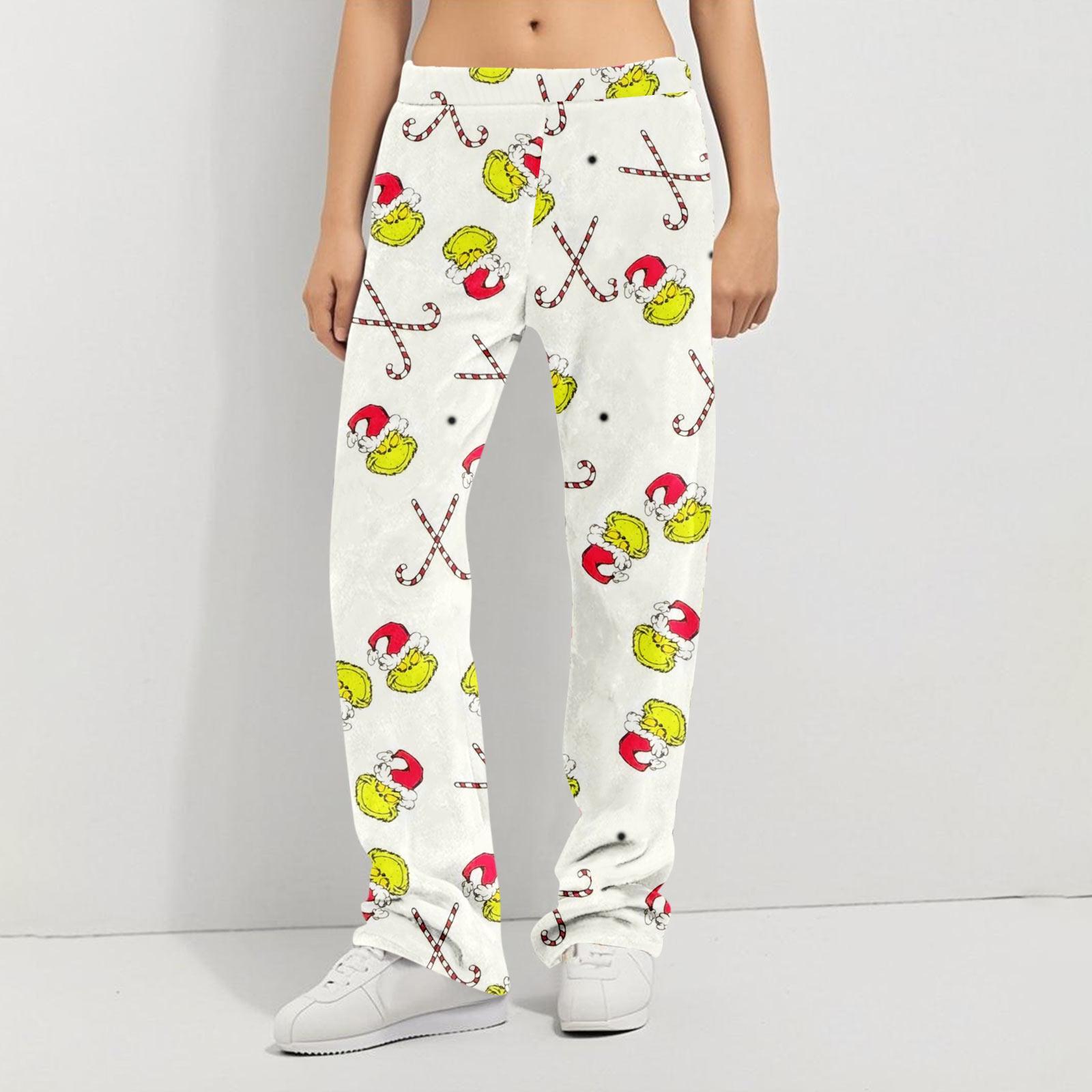 

Пижамные брюки Домашняя одежда Повседневные Брюки на кулиске с эластичной талией Удобные Прямые Брюки для йоги Свободные S