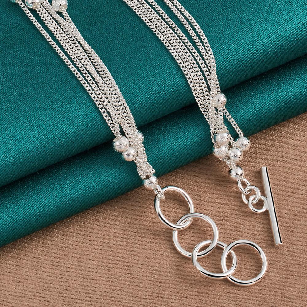 Κολιέ με Χάντρες Σταφυλιού από Ασήμι Στερλίνα 925 Μόδα Κοσμήματα