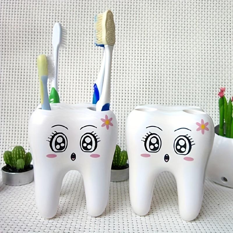 1pc-Smiling face teeth toothbrush holder cartoon toothbrush companion toothbrush storage holder