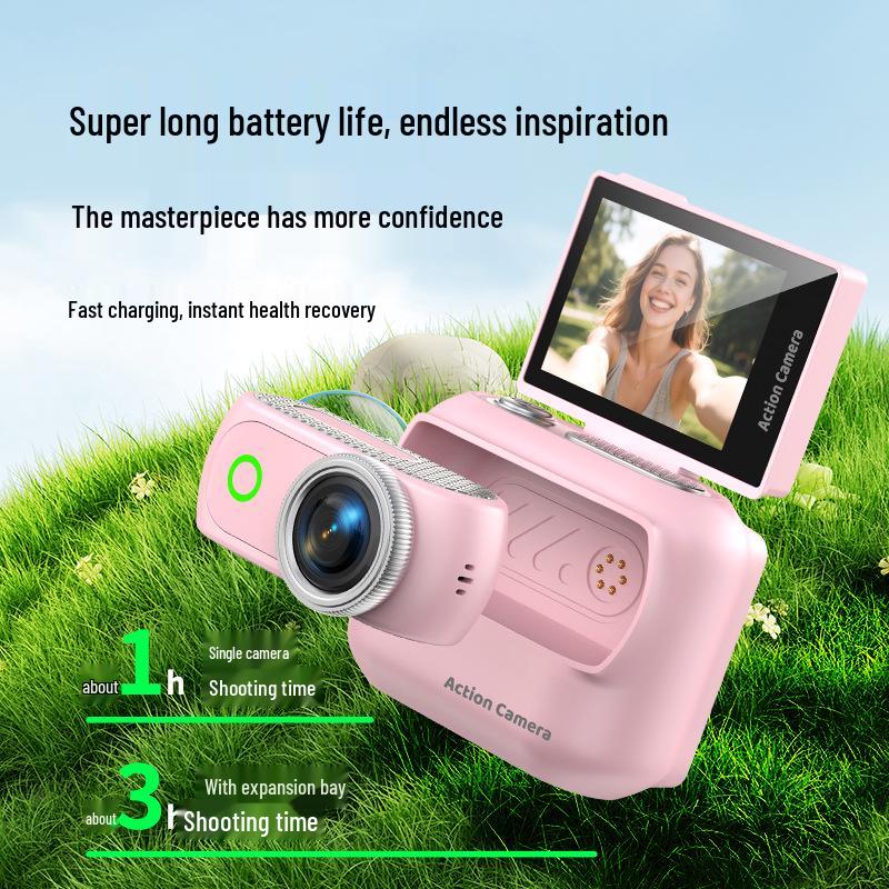 Detachable Magnetic Thumb Sport Camera with WiFi, Outdoor Cycling, Anti-Shake Digital Recorder