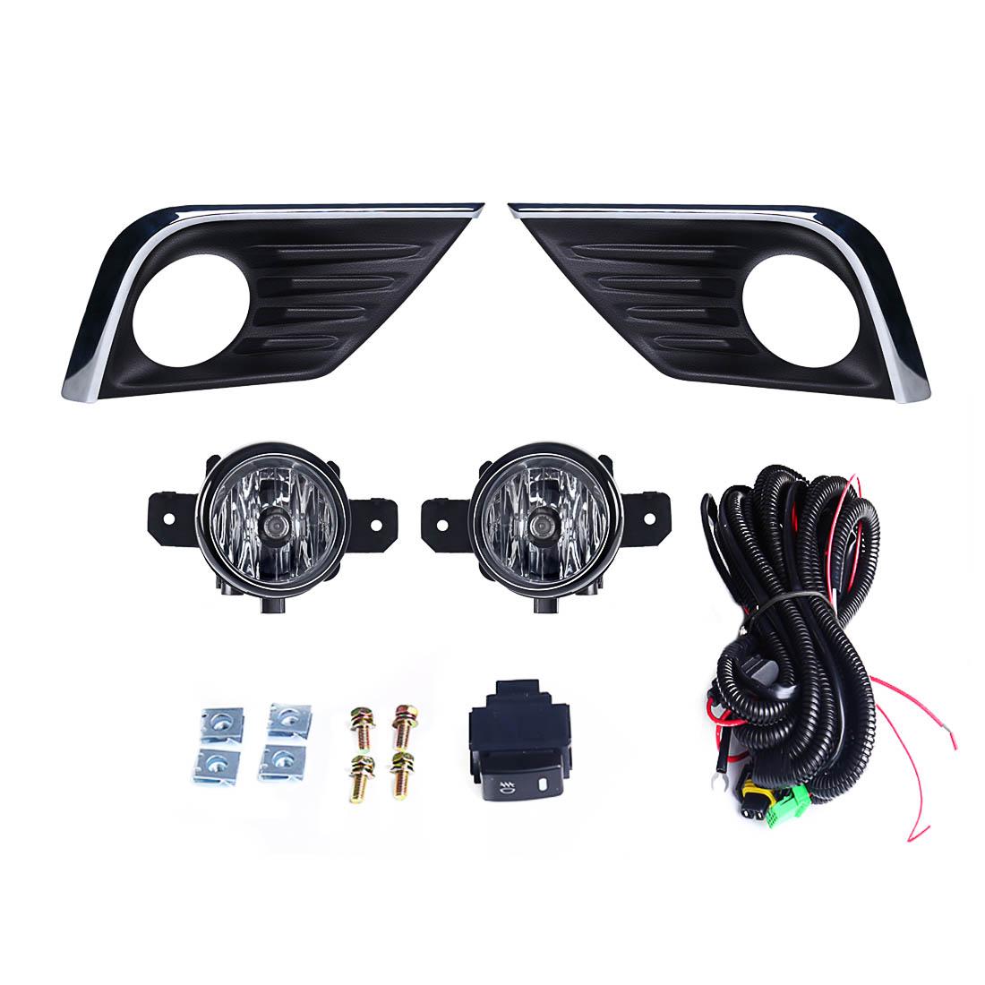 

Противотуманные фары для Nissan Altima 2016 2017 2018 Рамка противотуманных фар Крышка противотуманных фар Крышки фар Решетки Переключатель Автомобильные аксессуары