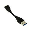 1pc Short 10cm 5Gbps USB 3.0 A Male To Micro B Male Plug 10 Pin High Speed Adapter Converter Data Connector Cable Cord Black