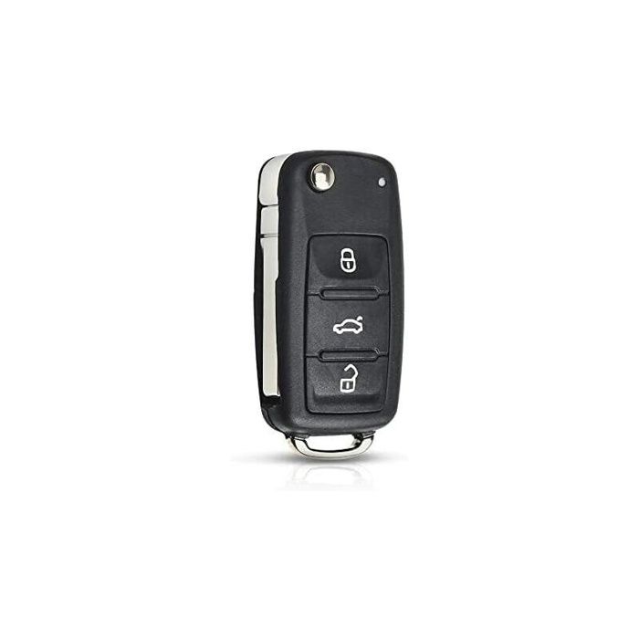 Ersatz-Schale für Klappschlüssel Auto Fob für VW Volkswagen Golf Mk6 T1guan Polo Passat CC Seat Skoda Octavia 3 Tasten