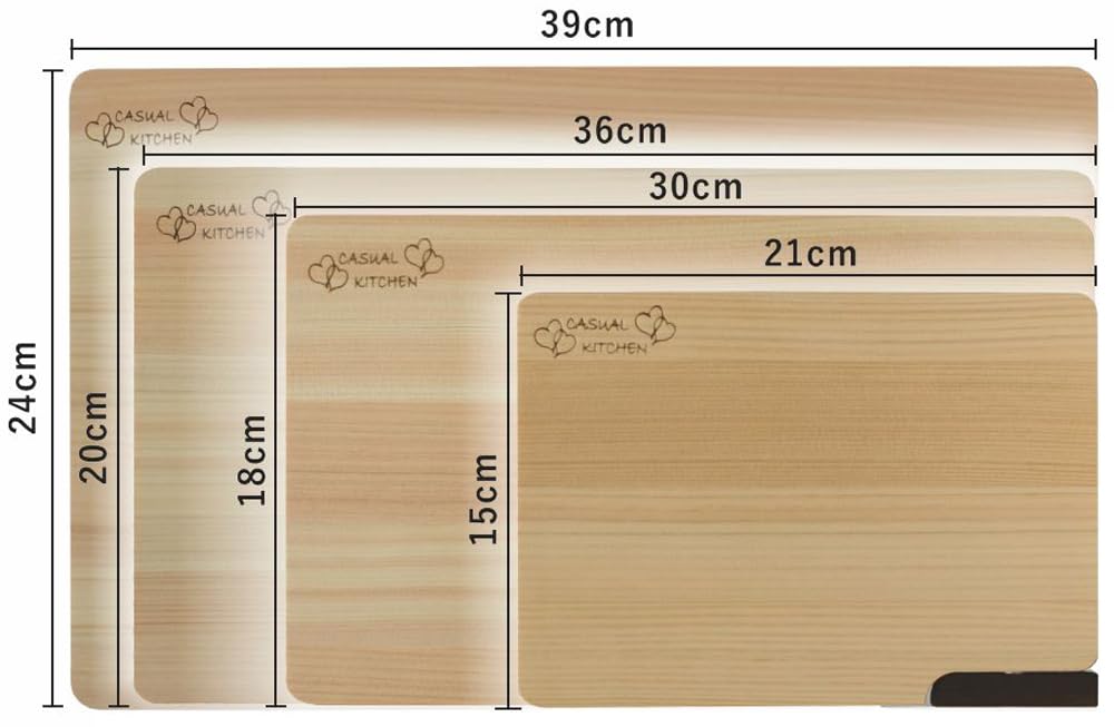 Daiwa Industrial Cutting Board with Stand, Dishwasher Safe, Made in Japan, Hinoki Wood, Lightweight, Mildew Resistant, 30cm