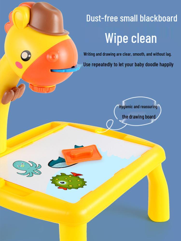 Deer-Shaped Multifunctional Projection Drawing and Writing Table for Kids