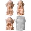 Antihaft-Silikon-Engelsform zum Basteln von 3D-Aromatherapiekerzen, Heimdekorationsform, einzigartige Geschenkmacherform