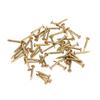 10pcs Furniture Gasket Vintage Metal Corner Protector Gold Metal Corner Protectors Mounting Nails Corner Guards Wooden Box