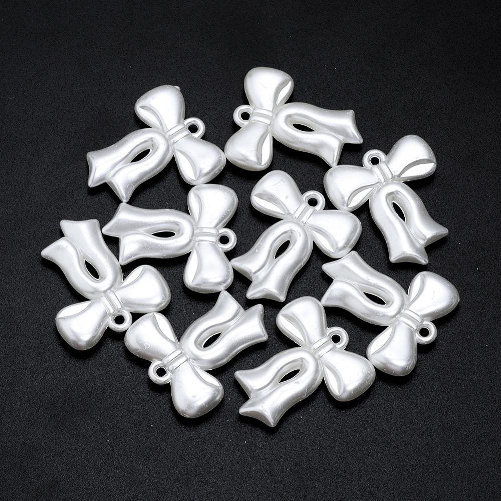 30-100Pcs Multi-shape Acrylic Beads Charms Imitation Pearl Beads For DIY Necklace Bracelet Pendant Jewelry Making Accessories
