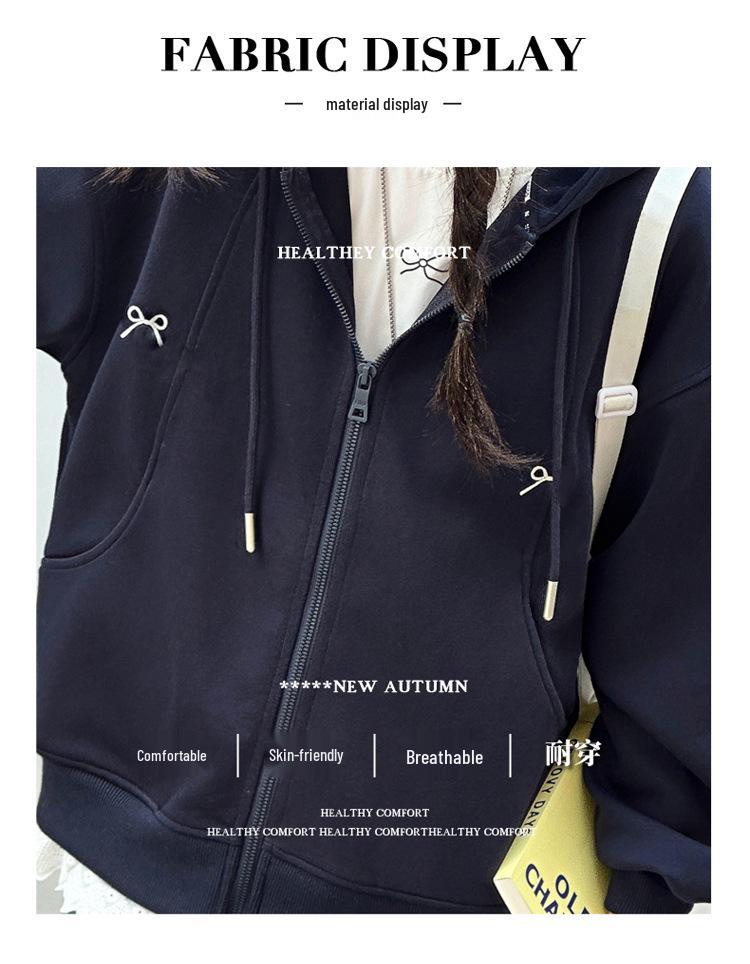 2025 Spring/Autumn Girls' Sweatshirt Jacket: Trendy Korean Style for Big Girls