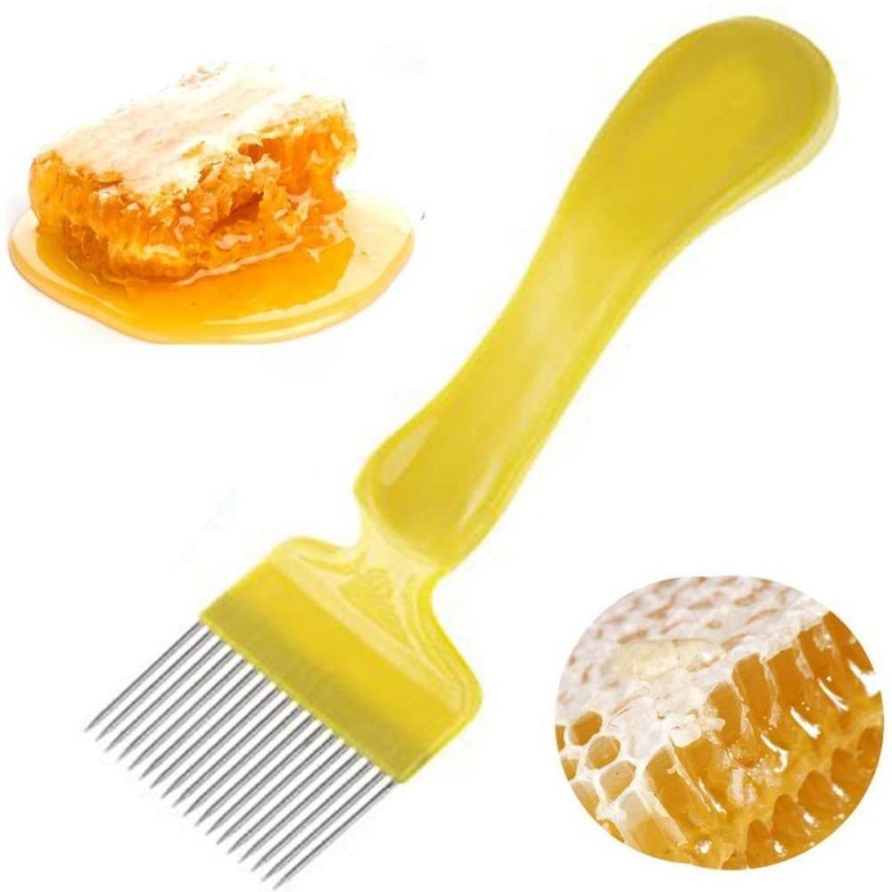 Straight Needles Honey Scratcher 18/21 Pin Honey Scraper Gardening Tools Bee Honey Fork  Honeycomb