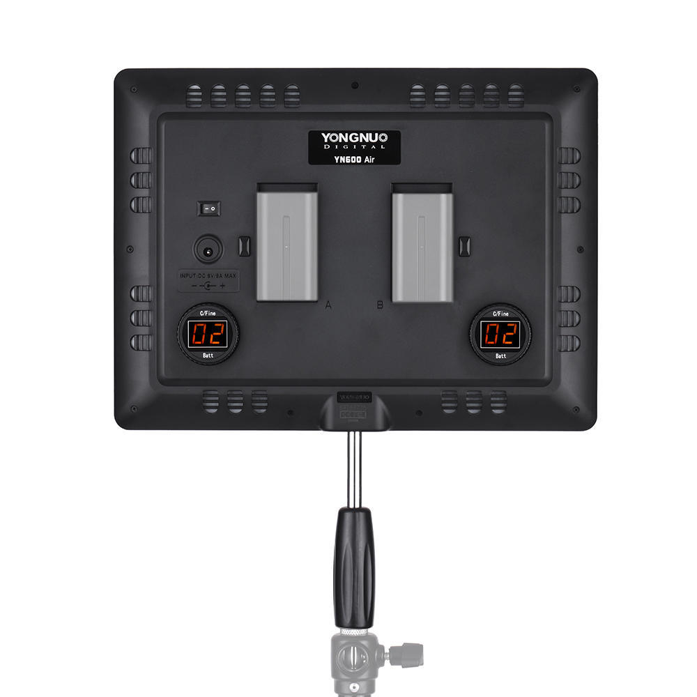 Luz de video LED YONGNUO YN600 Air de temperatura bicolor de 3200 K a 5500 K, luz para fotografía, delgada y liviana