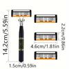 Pattern Razor Classic 6 Layer Safety Razor for Mens Shaving&Womens Hair Removal Shaving Blades Manual Shaver