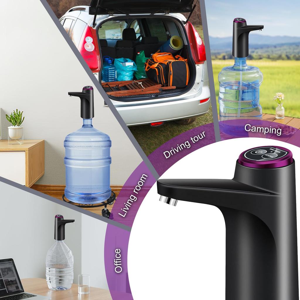 New Electric Water Dispenser with Universal Bucket Cap Water Bottle Pump USB Automatic Water Pump for any Gallon Bottle