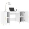 Maison Exclusive - Bureau blanc 140x50x75 cm bois d'ingénierie