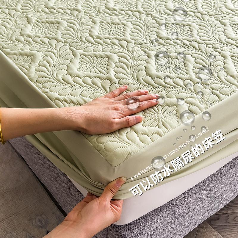 Waterproof Thicken Mattress Pad Protector Breathable Durable Fitted Sheet Bed Cover Quilted Embossed 150x200 180x200 160x200