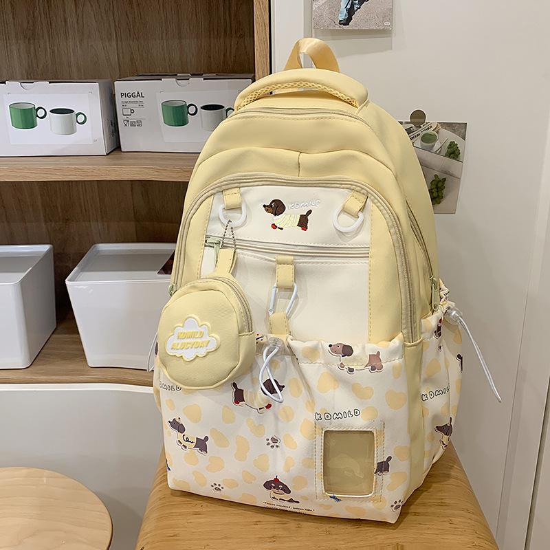 Japanese Ins Cute Girl Joker High Capacity Junior and Senior High School Students' Schoolbags Leisure Backpacks Tide Backpack.