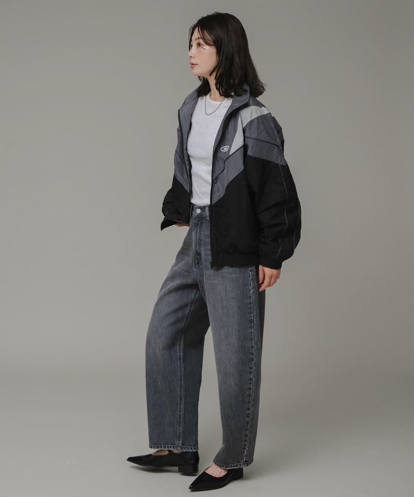 GEM SPORTSWEAR NYLON TRACK JACKET Black M [Sunny Label] Jacket/Coat "Unisex" Women's LA46-27C901