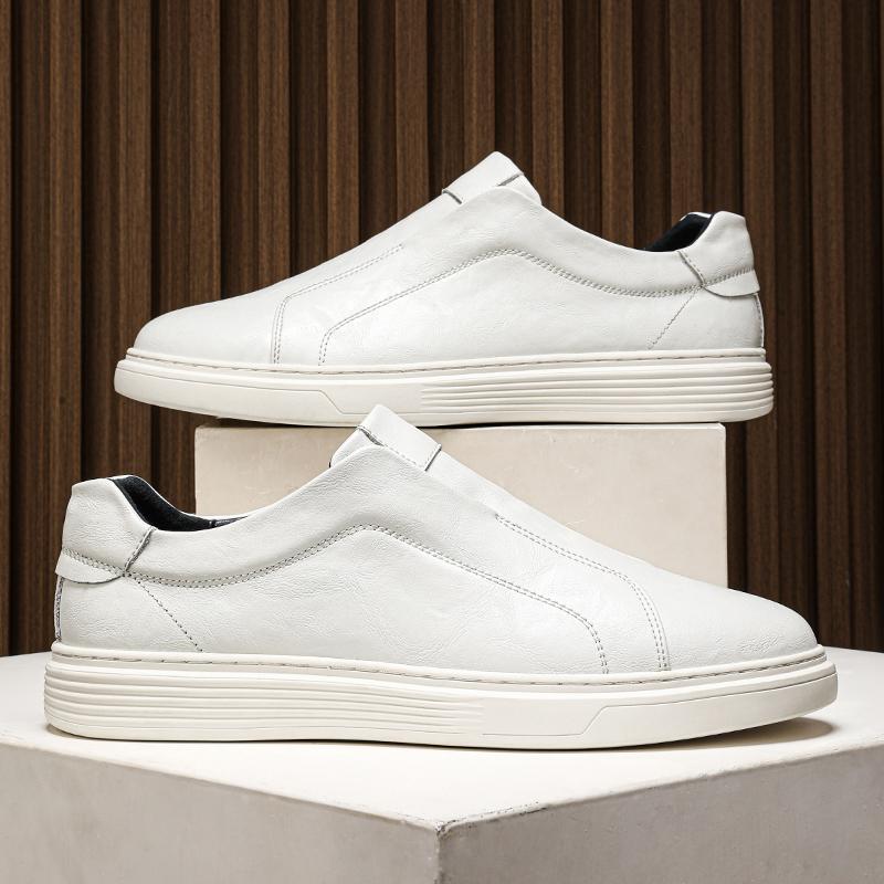 Fashion Spring Summer Mens Sneakers Fashion New Genuine Leather Skateboard Footwear Handmade Man Casual Shoes Versatile Tenis Masculino