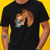 T-Shirt Men Girls with Horse Motif Cotton Size S To 5XL