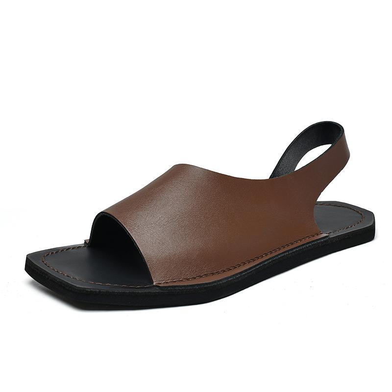 Fashion Designer Men's Sandals Quality casual breathable style Daily leisure and business Plus Size Hot selling Black Brown Hot New