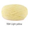 Su He 4-Strand Combed Cotton Yarn for Handmade Knitting: DIY Milk Cotton for Dolls, Cushions, and Blankets.