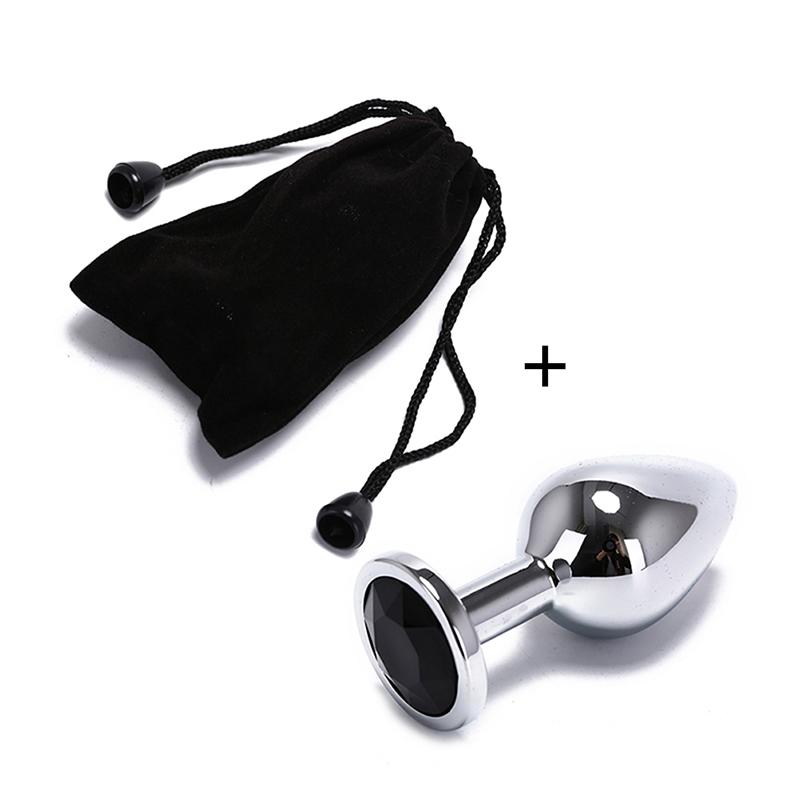 Edelstein Kristall Schmuck Runder Anal Plug Sexspielzeug Metall Edelstahl Hintern Kleiner Schwanz Schwule und lesbische Paare Glatter Dildo Anal