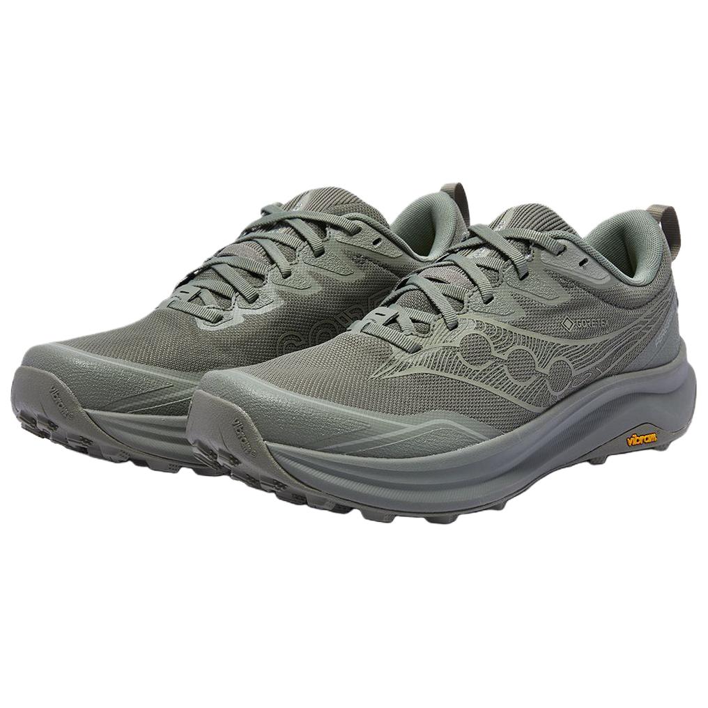 SAUCONY Peregrine 16 Gtx Versatile Comfortable Non-Slip Waterproof Running Shoes Men Sneakers Green S21068-110