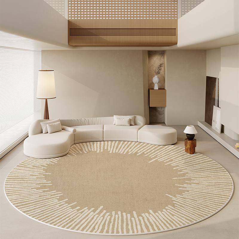 

Wabi-sabi Round Rug Large Area Carpet Soft Washable Anti-slip Floor Mat for Living Room Bedroom Home Decor 80x80CM