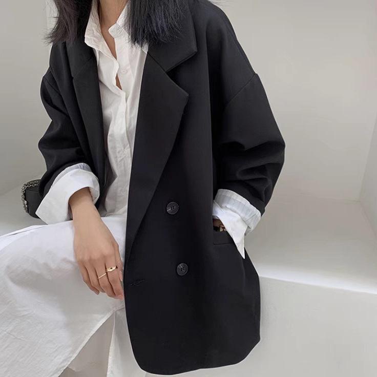 Women's Casual Blazer: 2025 Korean Style - Versatile, Drop Shoulder