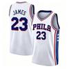 Philadelphia 23 Basketball Jersey Sleeveless Tank Top Quick Dry Sport Streetwear Fans Training Vest White Blue Family Matching