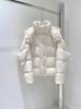 2024 Winter Down Jacket Women's Loose Fashion Thickened Short 90 White Duck Down Warm Jacket