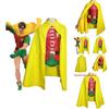 Costume Cosplay di Robin dei Teen Titans in Mistura di Poliestere per Halloween, Spettacoli Teatrali, Adulti