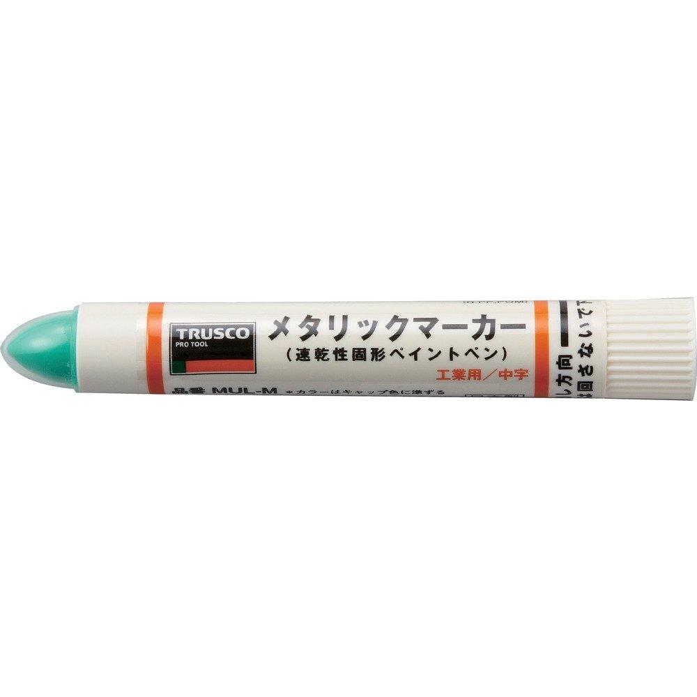 TRUSCO MUL-M-GN Industrial Metallic Marker, Medium Point, Green зелёный