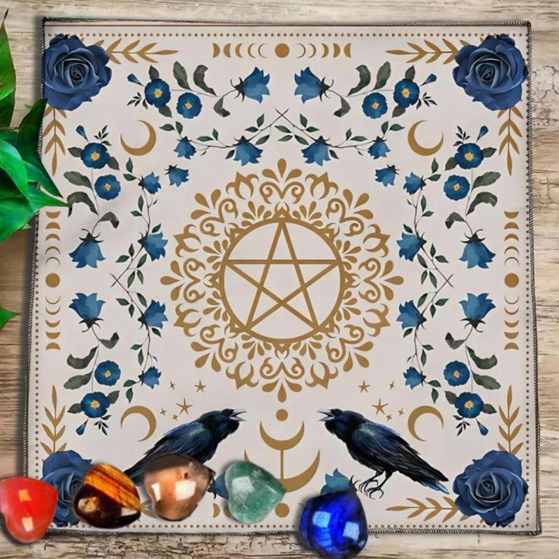 50x50/60x60/75x75cm Tarot Tablecloth Mat Divinations Board Game Oracles Card Pad