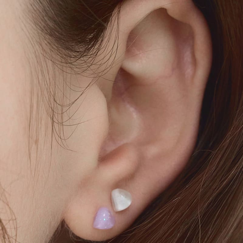 Own 14K pastel heart piercing