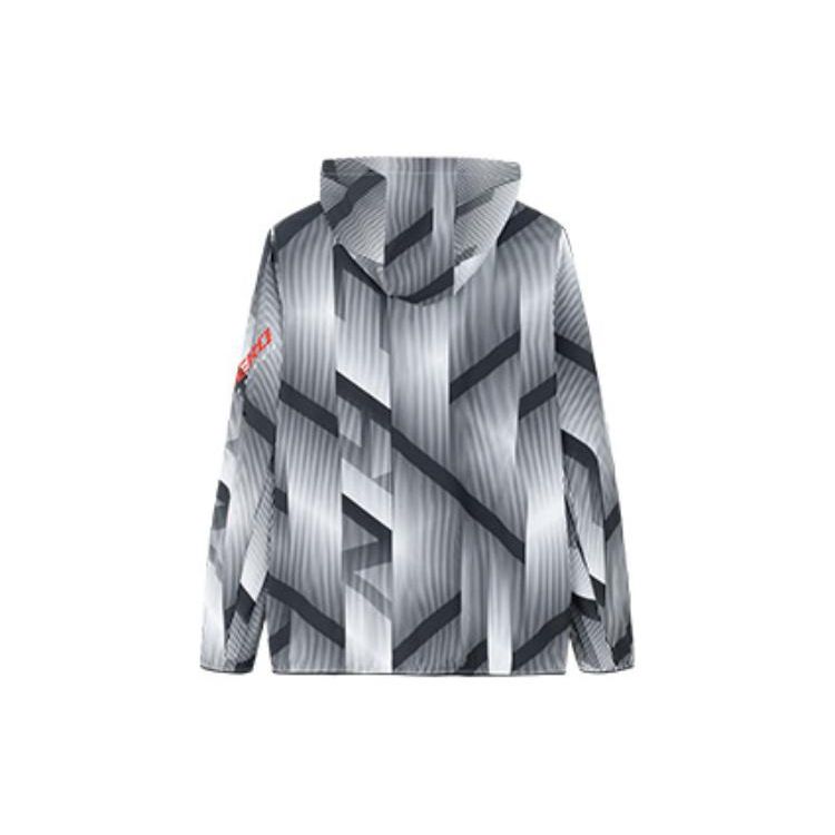 Anta Comprehensive Training Series Logo Print Hoodie Zip-Up Long Sleeve Jacket Men Outerwear Multicolor 152237607-3