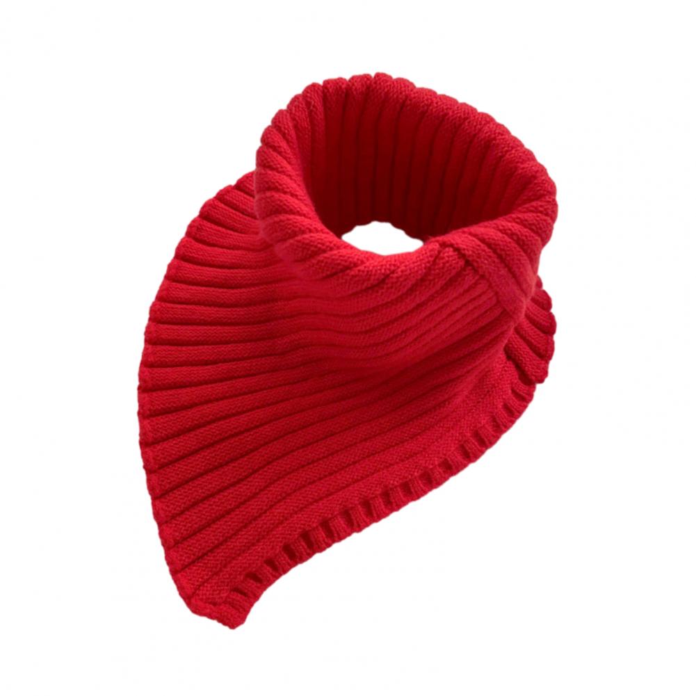 Women Autumn Winter Knitted Fake Collar Scarf Solid Color Ribbed Warm Turtleneck Neck Warmer Detachable Windproof False Collar
