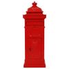 Aluminium Kolom Brievenbus Vintage Stijl Roestbestendig Rood