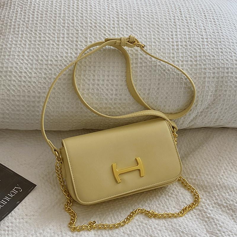 

IELGY Женская белая модная сумка на цепочке, универсальная сумка через плечо, можно использовать как сумку-мессенджер для поездок на работу жёлтый