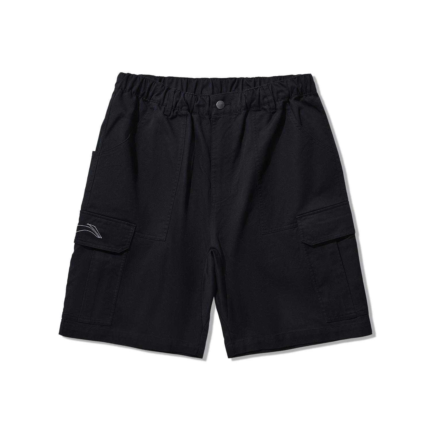 

Серия скейтбордов Li Ning Удобные Дышащие Универсальные Повседневные Шорты Мужские шорты Черный AKSU821-1 L